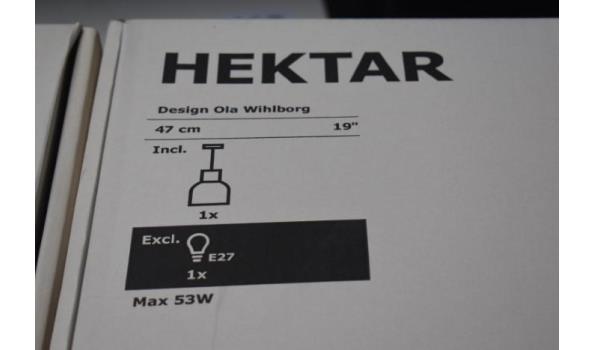 2 hanglampen IKEA HEKTAR, werking niet gekend